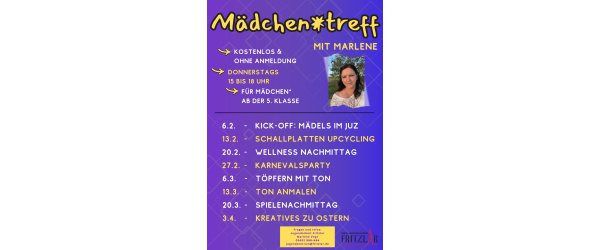 MÄDCHEN*TREFF IM JUZ (Poster) - 1